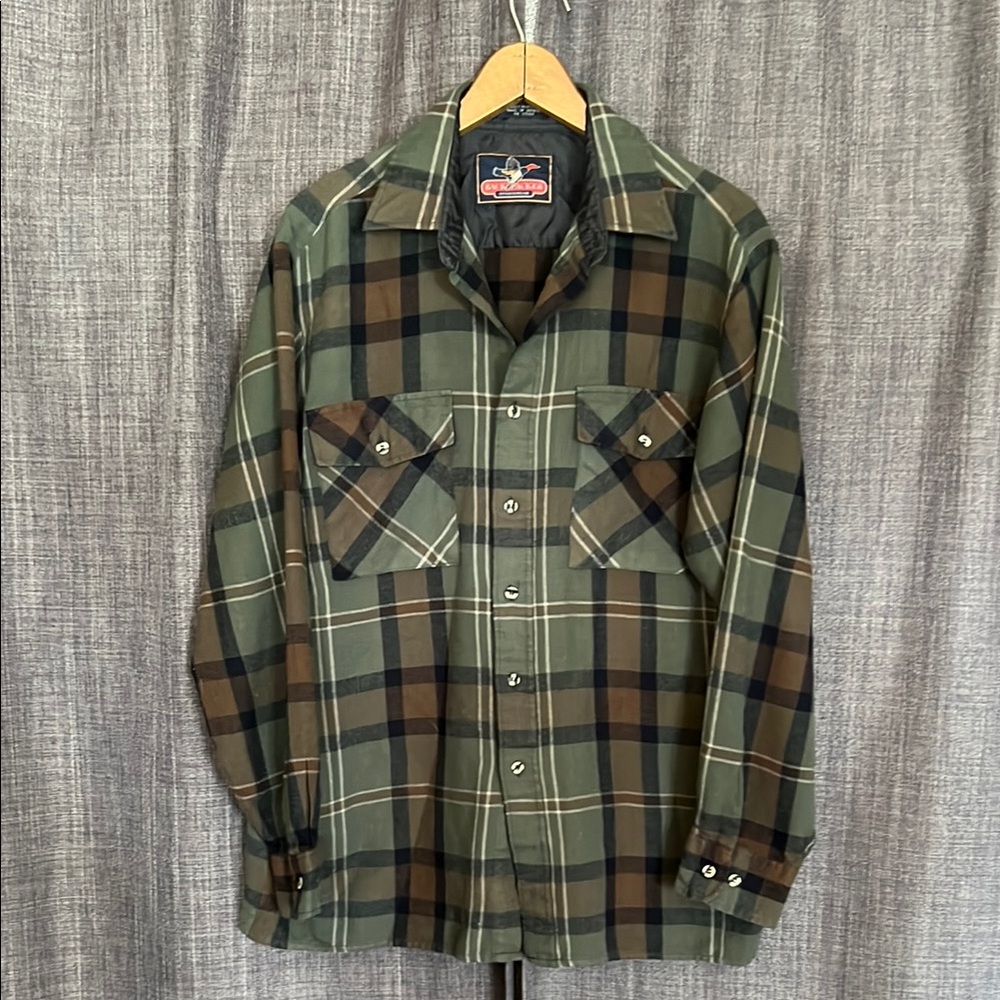 Backpacker Plaid Button-Up Shirt